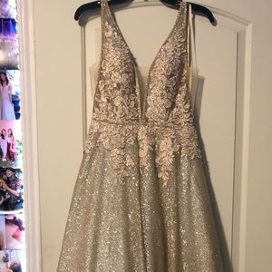 Gold and silver dress